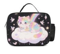 asbwuo Cat on The Cloud Insulated Lunch Bag for Women/Men Reusable Lunch Box for Office Work Picnic Beach - Leakproof Cooler Fashion Tote Bag With Handle Freezable Lunchbox