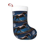 asbwuo Christmas Stocking - Add Festive Joy to Halloween, Christmas, and New Year Horse Under The Moon Printed