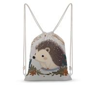 asbwuo Cute Little Hedgehog Drawstring Backpack Sport Gym Bags Yoga Shopping Travel Casual Daypacks for Women Men