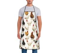 asbwuo Delantales de cocina divertidos para hombres y mujeres, bonito delantal de chef divertido para hornear jardinería