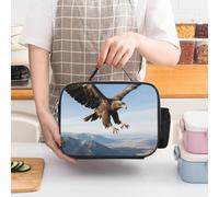 asbwuo Eagle in The Sky Insulated Lunch Bag for Women Lunch Box Large Capacity, Leakproof Tote with Detachable Handles- 5-Hour Cold/Hot Retention Cooler Bag for Office, Picnic, Camping