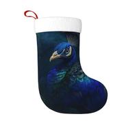 asbwuo Elegant Peacock in Christmas Stocking Fireplace Xmas Party Vintage Holiday Decorations