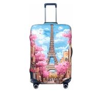 asbwuo Funda elástica para Equipaje de Viaje de la Torre Eiffel de París, antiarañazos, se Adapta a 18-32 Pulgadas