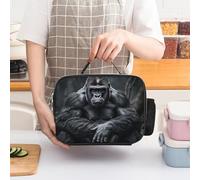 asbwuo Gorilla on The Ground Insulated Lunch Bag for Women Lunch Box Large Capacity, Leakproof Tote with Detachable Handles- 5-Hour Cold/Hot Retention Cooler Bag for Office, Picnic, Camping
