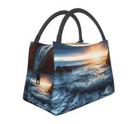 asbwuo Insulated Lunch Bag for Women Men A Corner of The Sea Lunch Box for Adult Reusable Lunch Tote Bag for Work Picnic Travel