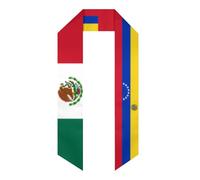 asbwuo La cerimonia di laurea con le bandiere di Messico e Venezuela ha rubato la scena alla el 2026 per gli studenti internazionali. Cerimonia di laurea in raso.