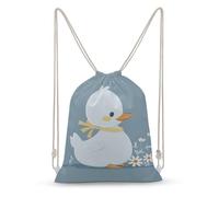 asbwuo Little White Duck Drawstring Backpack Sport Gym Bags Yoga Shopping Travel Casual Daypacks for Women Men