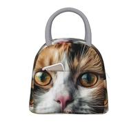 asbwuo Lunch Bag for Women Men Cats Have Big Eyes Insulated Lunch Box for Adult Reusable Lunch Tote Bag for Work Picnic Travel