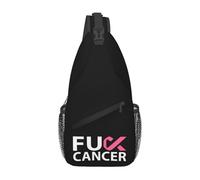 asbwuo Mochila bandolera con motivo de la concienciación sobre el cáncer de mama para hombres y mujeres, ideal para senderismo, viajes, mochila cruzada de día