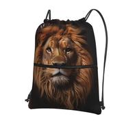 asbwuo Mochila deportiva con bolsillo y cremallera con estampado floral de The Lion's Gaze, ideal para viajes.