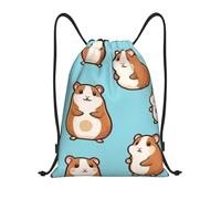 asbwuo Mochila ligera con cordón para hámster, con correas ajustables para el hombro, ideal para fitness, yoga, viajes, fútbol y voleibol.