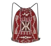 asbwuo Native American Storm Outdoor Leisure Drawstring Backpack, Lightweight Waterproof Sports Bag For Men & Women - Gym, Yoga, Travel