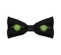 asbwuo Pajarita de col Kimchi para hombre, estampada, preatada, ajustable, para fiestas y bodas