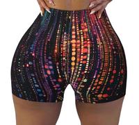 asbwuo Pantalones Cortos de Yoga elásticos con Estampado Light Under The Spot para Mujer, adecuados para Yoga y Ejercicio Diario.
