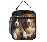 asbwuo Puppies Dogs Pets Animals Lunch Bag for Work & Travel - Leakproof Insulated Bento Box Cooler Tote for Men & Women