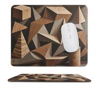 asbwuo Sous-Main de Bureau géométrique imperméable Avec coutures Anti-effilochage et Dessous antidérapant en Caoutchouc, idéal pour Souris Sans Fil au Bureau et à la Maison.