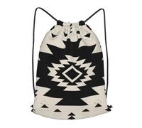 asbwuo Southwest Pattern Outdoor Leisure Drawstring Backpack, Lightweight Waterproof Sports Bag For Men & Women - Gym, Yoga, Travel