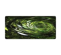 asbwuo Tapis de Bureau abstrait Serpent Vert 40 x 89 cm Avec bords cousus, Grand Tapis de Souris Gaming antidérapant en Caoutchouc pour PC, ordinateur Portable et Bureau à Domicile.