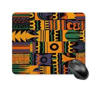 asbwuo Tapis de Souris carré imperméable à Motif ethnique africain, antidérapant, idéal pour le jeu Sur Bureau, au Bureau et à la Maison.