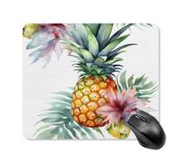 asbwuo Tapis de Souris carré imperméable à Motif Pin Tropical, antidérapant, pour le jeu Sur Bureau, au Bureau et à la Maison