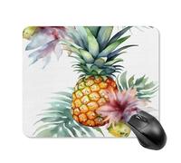 asbwuo Tapis de Souris carré imperméable à Motif Pin Tropical, antidérapant, pour le jeu Sur Bureau, au Bureau et à la Maison