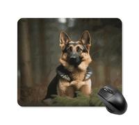 asbwuo Tapis de Souris carré imperméable Avec Motif Berger, antidérapant, pour le Bureau, Les Jeux et la Maison.