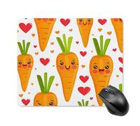 asbwuo Tapis de Souris carré imperméable Avec Motif carotte Style Dessin animé, antidérapant, idéal pour le jeu Sur Bureau, au Bureau et à la Maison.