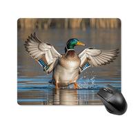 asbwuo Tapis de Souris carré imperméable Avec Motif de canards sauvages en Vol, antidérapant, idéal pour le Bureau, Les Jeux et la Maison.