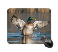 asbwuo Tapis de Souris carré imperméable Avec Motif de canards sauvages en Vol, antidérapant, idéal pour le Bureau, Les Jeux et la Maison.