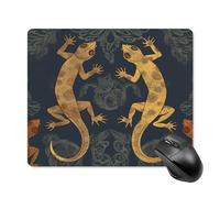asbwuo Tapis de Souris carré imperméable Avec Motif Gecko, antidérapant, idéal pour le jeu Sur Bureau, au Bureau et à la Maison.
