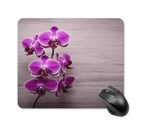 asbwuo Tapis de Souris carré imperméable Avec Motif orchidée, antidérapant, idéal pour le jeu Sur Bureau, au Bureau et à la Maison.