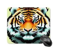 asbwuo Tapis de Souris carré imperméable Avec Motif Petit Tigre dodu, antidérapant, idéal pour le jeu Sur Bureau, au Bureau et à la Maison.