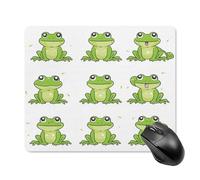asbwuo Tapis de Souris carré imperméable Avec Motif Petite grenouille Verte, antidérapant, idéal pour Les Jeux Sur Bureau, au Bureau et à la Maison.