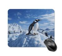 asbwuo Tapis de Souris carré imperméable Avec Motif pingouin Dans Les montagnes enneigées, antidérapant, idéal pour le jeu, le Bureau et la Maison.