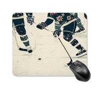 asbwuo Tapis de Souris carré imperméable Avec Motif Sports d'hiver, antidérapant, idéal pour le jeu, le Bureau et la Maison.