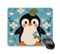 asbwuo Tapis de Souris carré imperméable Avec un Adorable Motif de pingouin, antidérapant, idéal pour le jeu Sur Bureau, au Bureau et à la Maison.