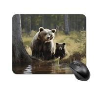 asbwuo Tapis de Souris carré imperméable Mother Zoon Protect, imprimé, antidérapant, pour le jeu Sur Bureau, au Bureau et à la Maison