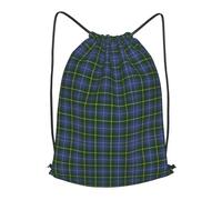 asbwuo Tartan Of Nova Scotia Outdoor Leisure Drawstring Backpack, Lightweight Waterproof Sports Bag For Men & Women - Gym, Yoga, Travel