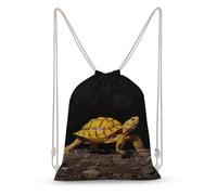 asbwuo Turtle Ground Walking Drawstring Backpack Sport Gym Bags Yoga Shopping Travel Casual Daypacks for Women Men