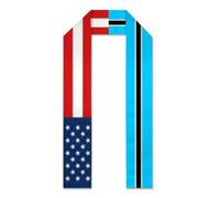 asbwuo USA e Botswana Botswana Bandiera una stola di laurea el 2026 per studenti internazionali Raso Laurea