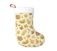 asbwuo Various Kinds of Maple Leaves Christmas Stocking Fireplace Xmas Party Vintage Holiday Decorations