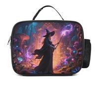 asbwuo Witch in The Mysterious Insulated Lunch Bag for Women/Men Reusable Lunch Box for Office Work Picnic Beach - Leakproof Cooler Fashion Tote Bag With Handle Freezable Lunchbox