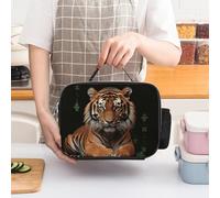 asbwuo With Tiger And Paws Insulated Lunch Bag for Women Lunch Box Large Capacity, Leakproof Tote with Detachable Handles- 5-Hour Cold/Hot Retention Cooler Bag for Office, Picnic, Camping