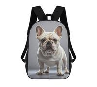 asbwuo Zaino Bulldog francese leggero, casual, da 17 pollici, da lavoro, da viaggio, per uomo e donna