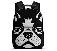 asbwuo Zaino Bulldog Francese, leggero, casual, da lavoro, da lavoro, dal design classico e resistente, per l'uso quotidiano
