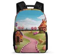 asbwuo Zaino Candy Land, leggero, casual, da lavoro, da lavoro, dal design classico e resistente, per l'uso quotidiano.