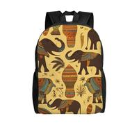 asbwuo Zaino carino con elefante africano, impermeabile, leggero, per laptop, borsa a tracolla, casual, per donne e uomini