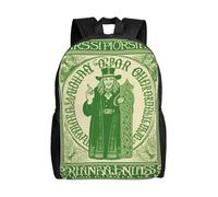 asbwuo Zaino carino per il giorno di San Patrizio, con benedizione irlandese, impermeabile e leggero, per laptop, borsa a tracolla, zaino casual per donne e uomini