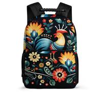 asbwuo Zaino con motivo di arte popolare polacca, leggero, casual, da lavoro, resistente, dal design classico, per l'uso quotidiano.