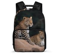 asbwuo Zaino con stampa leopardo africano su roccia, leggero, casual, da lavoro, design classico e resistente per l'uso quotidiano.